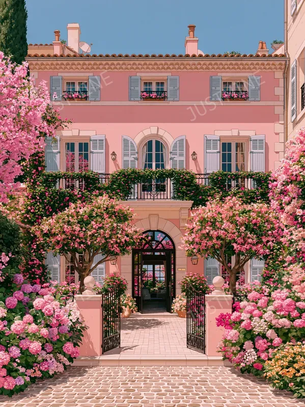 Mediterranean Villas Paradise Wall Art