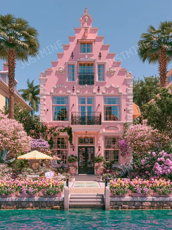Mediterranean Villas Paradise Wall Art