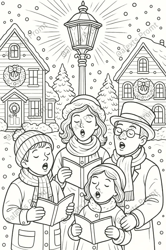 Festive Christmas Coloring Sets