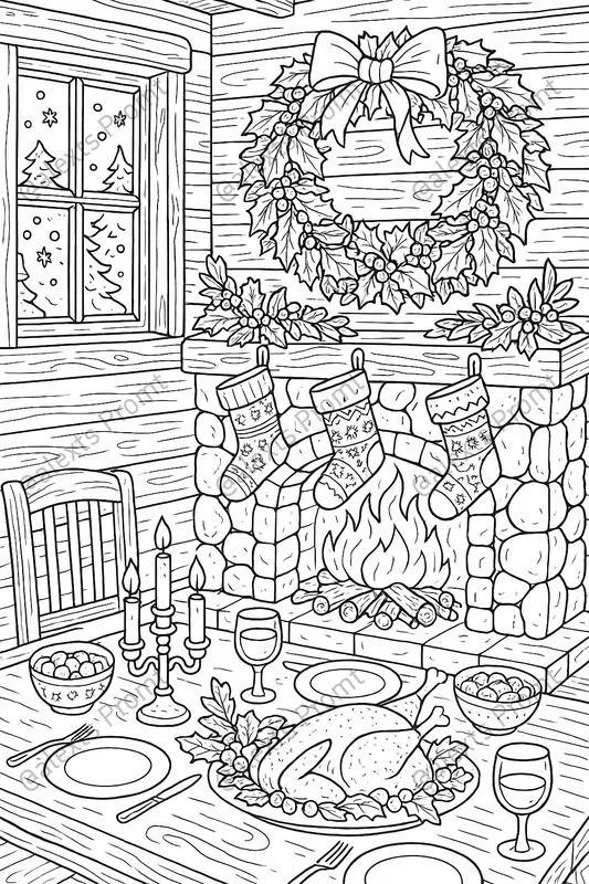Festive Christmas Coloring Sets