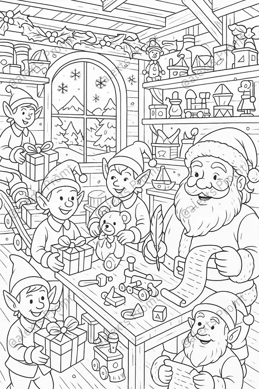 Festive Christmas Coloring Sets