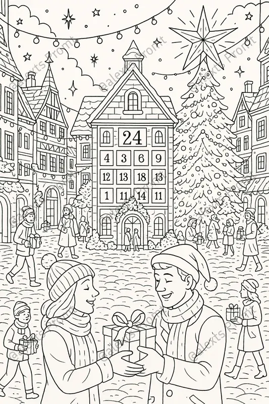 Festive Christmas Coloring Sets