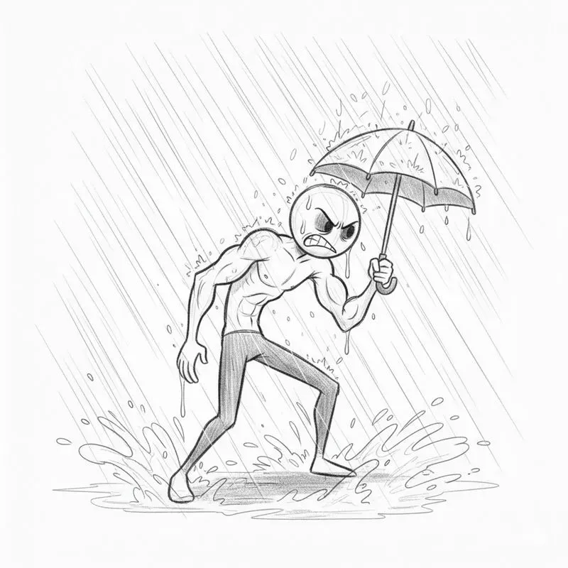 Funny Stickman Action Sketch Generator