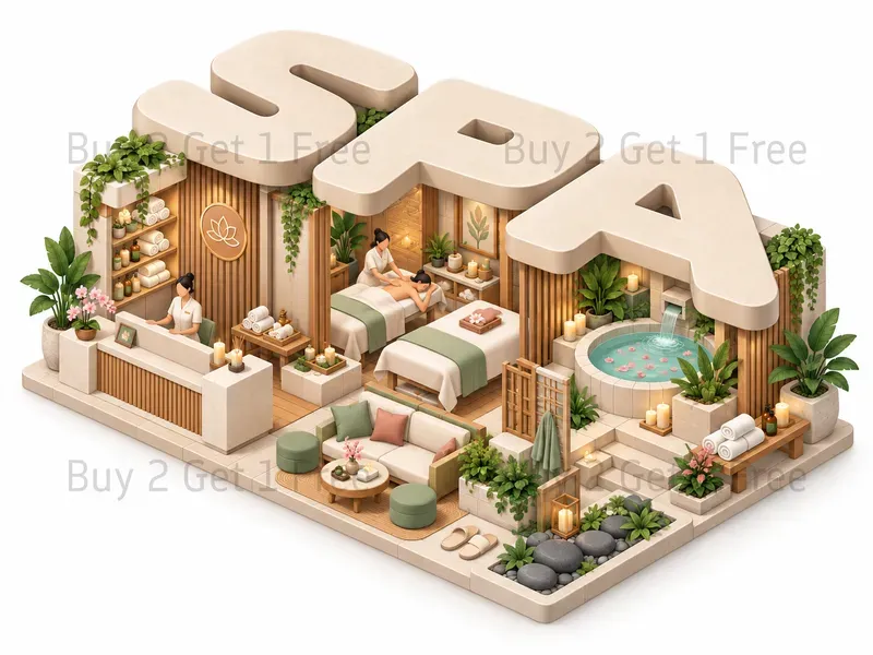 3D Isometric Typography Dioramas