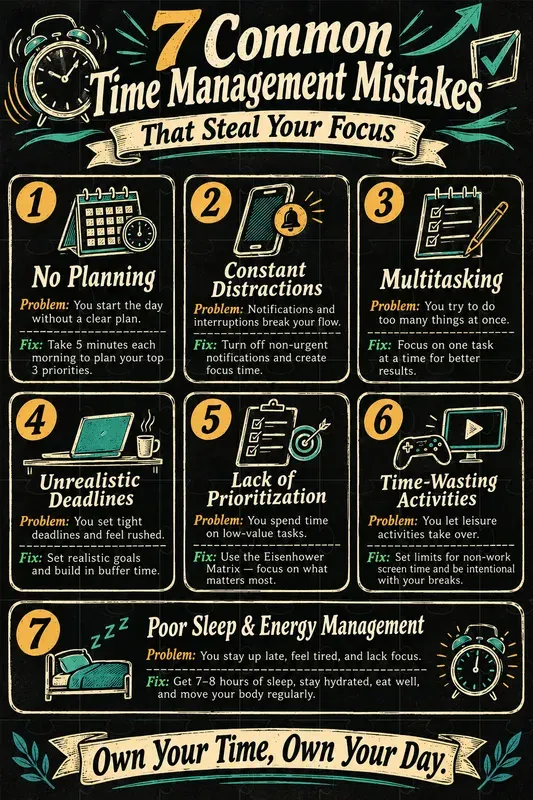 Productivity Mistakes Poster Makers