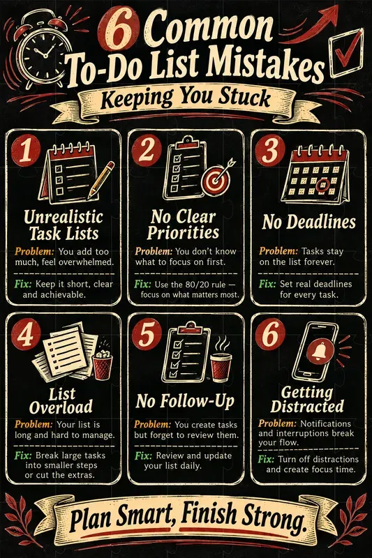 Productivity Mistakes Poster Makers