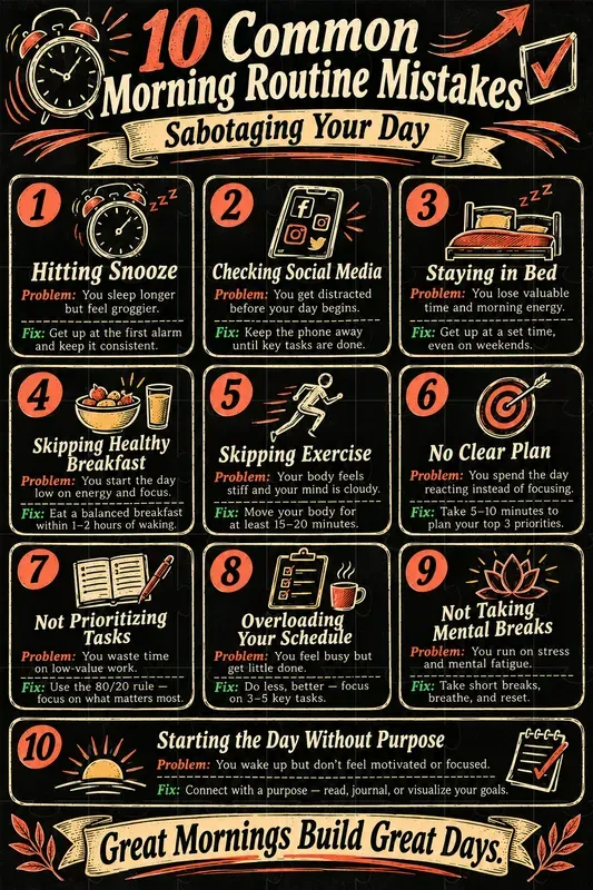 Productivity Mistakes Poster Makers