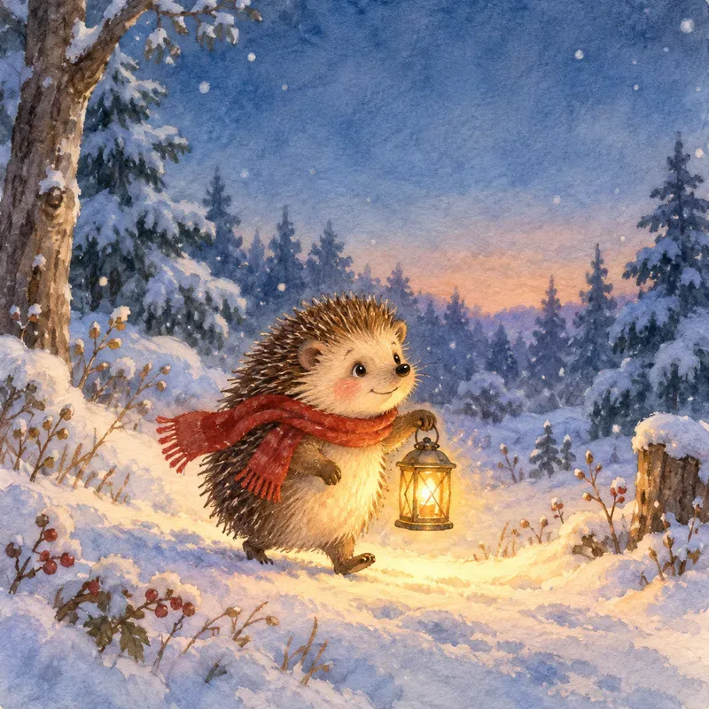 Watercolor Animal Storybook Scenes