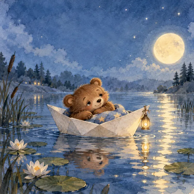 Watercolor Animal Storybook Scenes