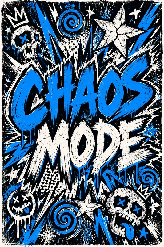 Grunge Comic Rage Poster Designs