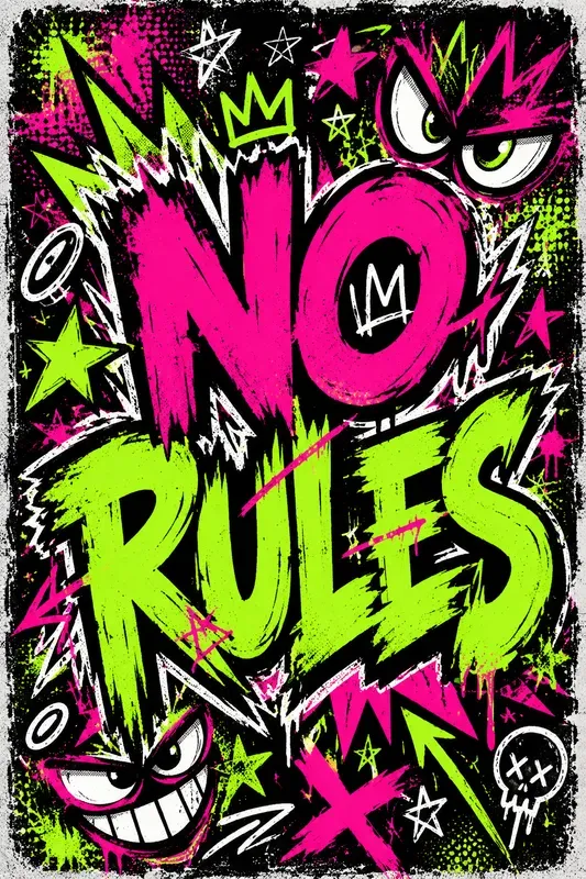 Grunge Comic Rage Poster Designs