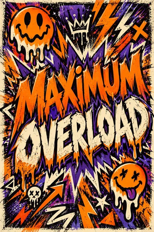 Grunge Comic Rage Poster Designs