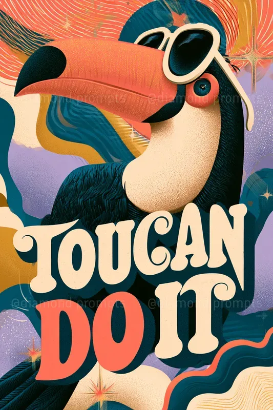 Cheeky Animal Retro Posters