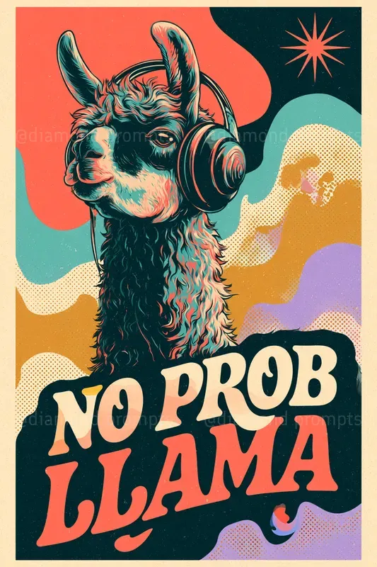 Cheeky Animal Retro Posters