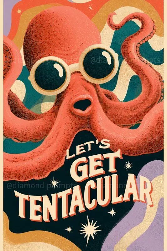 Cheeky Animal Retro Posters