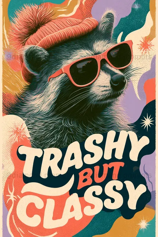 Cheeky Animal Retro Posters