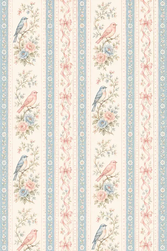 Cottagecore Stripe Seamless Patterns