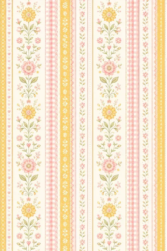 Cottagecore Stripe Seamless Patterns