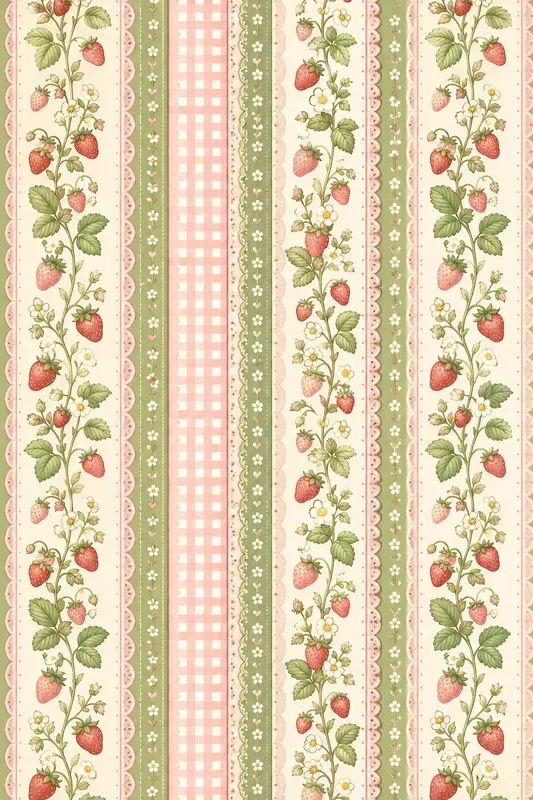 Cottagecore Stripe Seamless Patterns