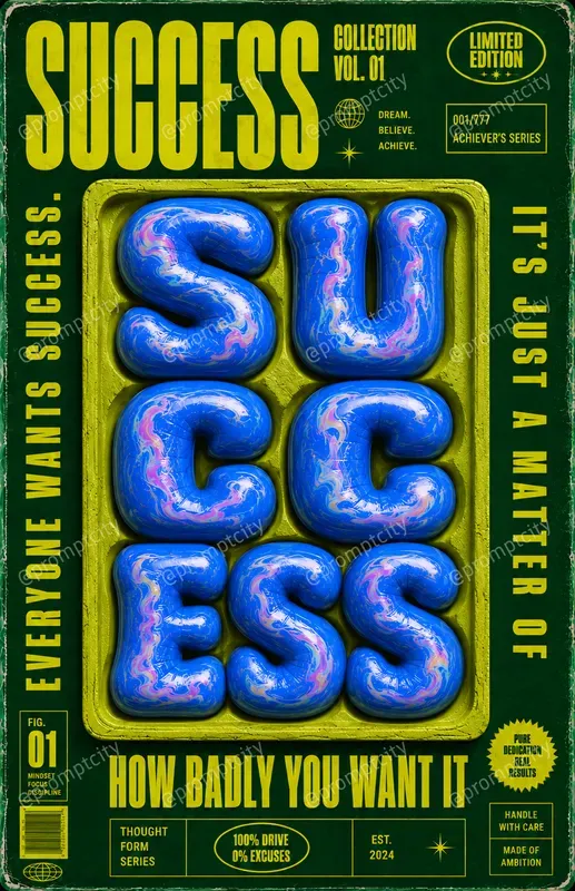Molded Typography Surrealism