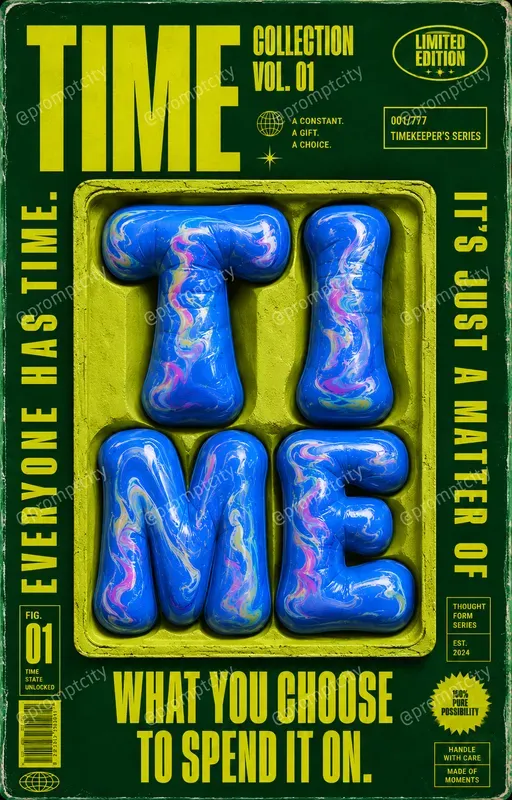Molded Typography Surrealism