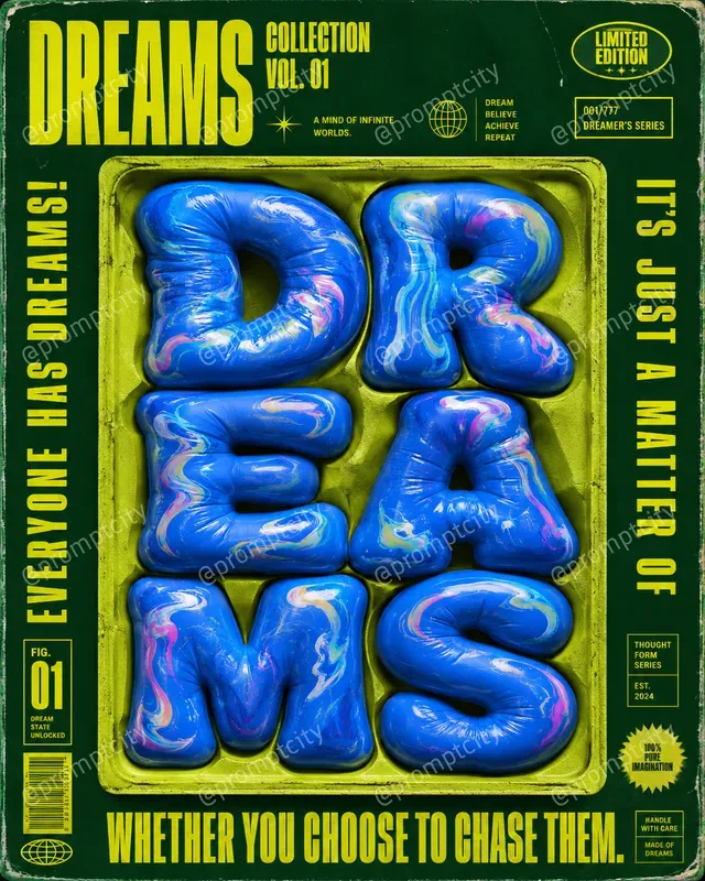 Molded Typography Surrealism