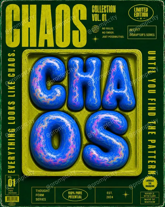 Molded Typography Surrealism