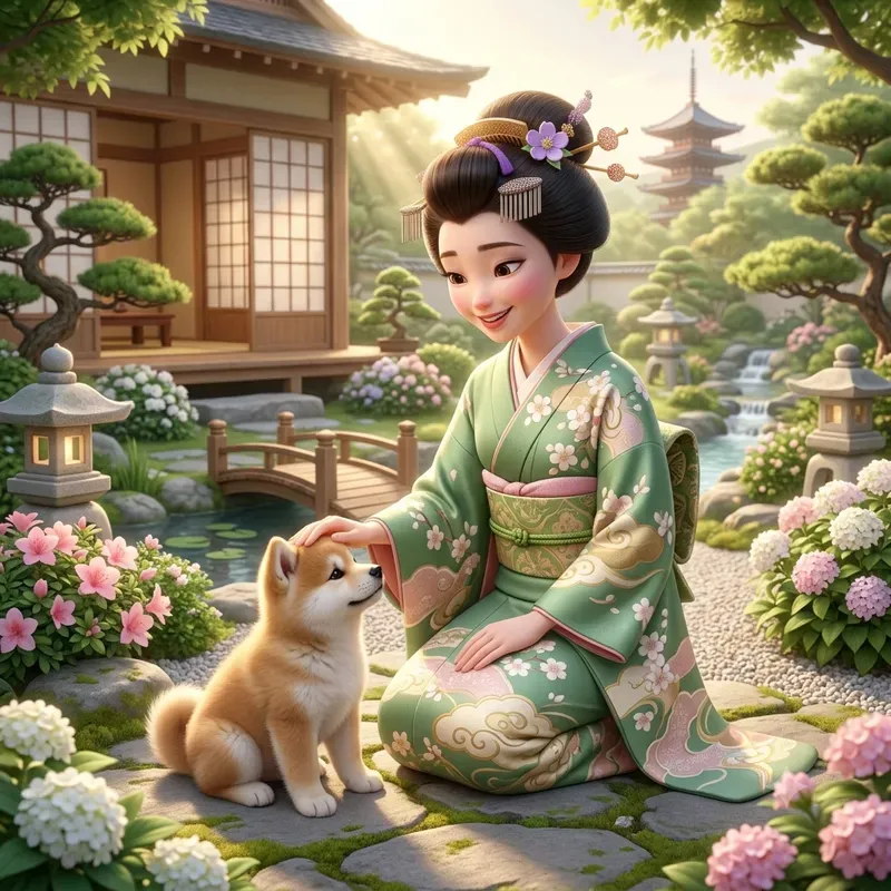 Cute Japanese Kimono Girl Collections