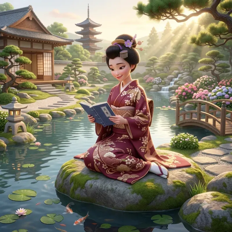 Cute Japanese Kimono Girl Collections