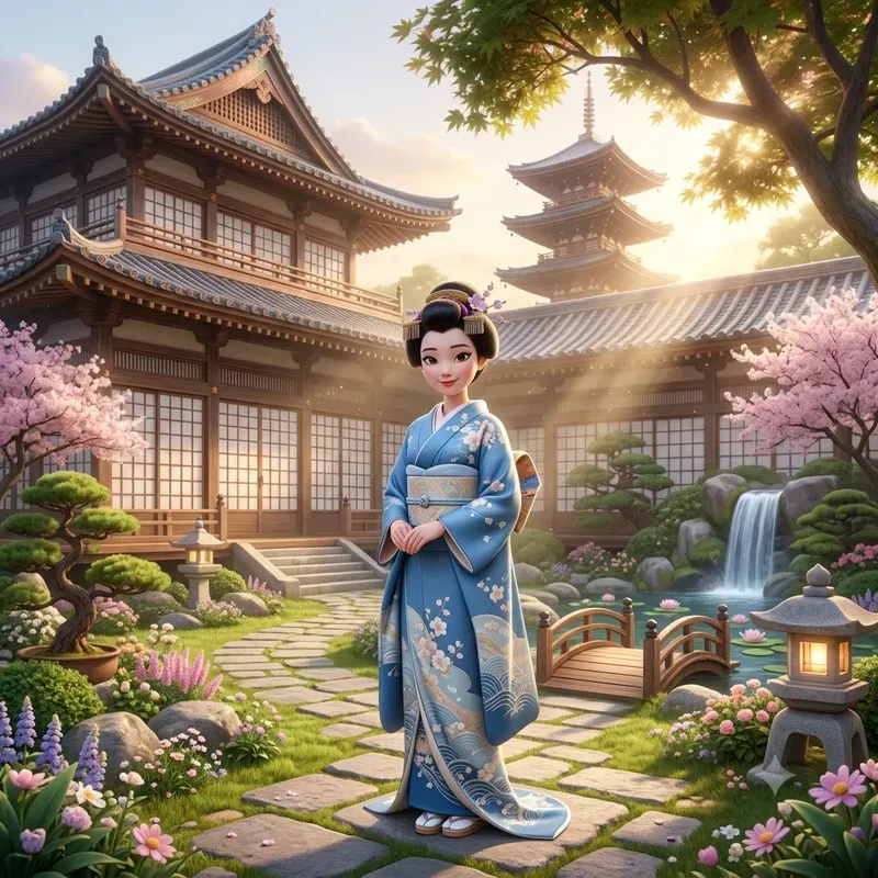 Cute Japanese Kimono Girl Collections