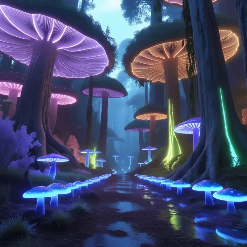 Cinematic Neon Landscapes