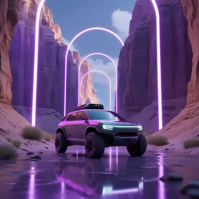 Cinematic Neon Landscapes