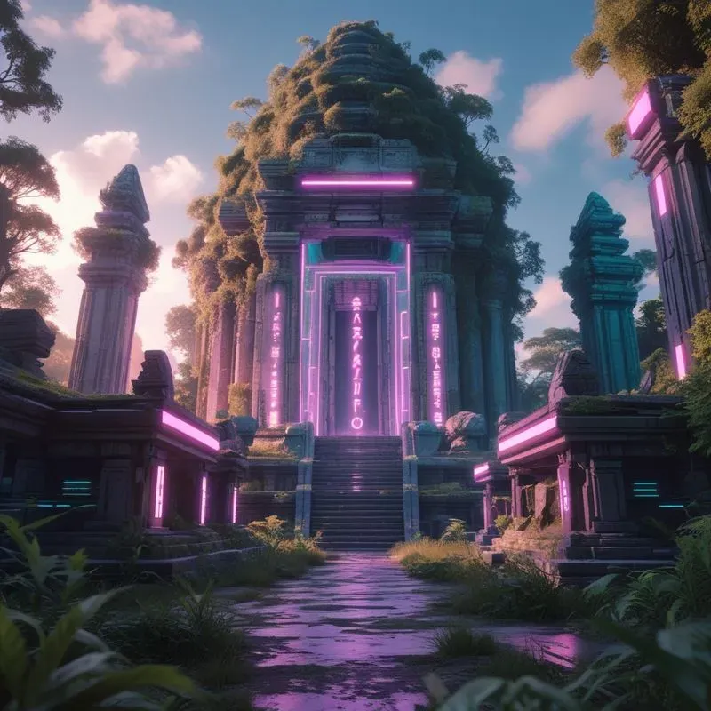 Cinematic Neon Landscapes