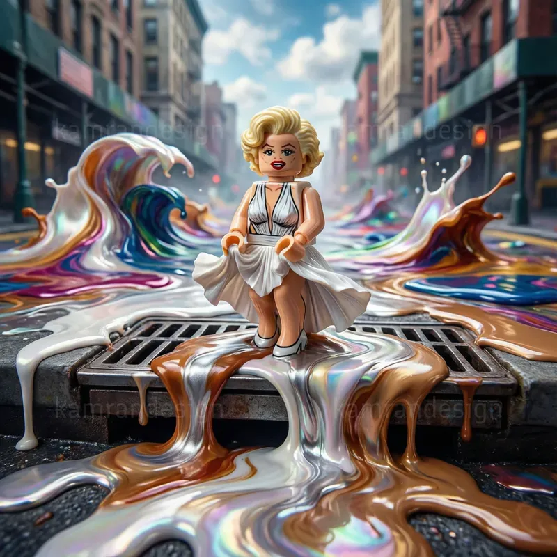 Surreal Melting Lego Celebrities