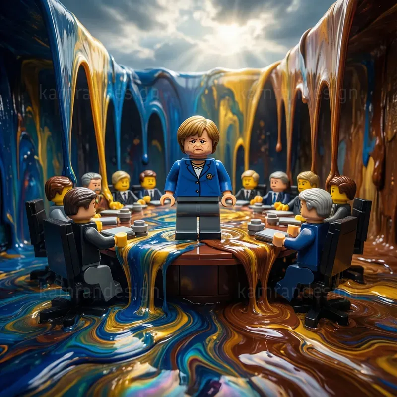 Surreal Melting Lego Celebrities