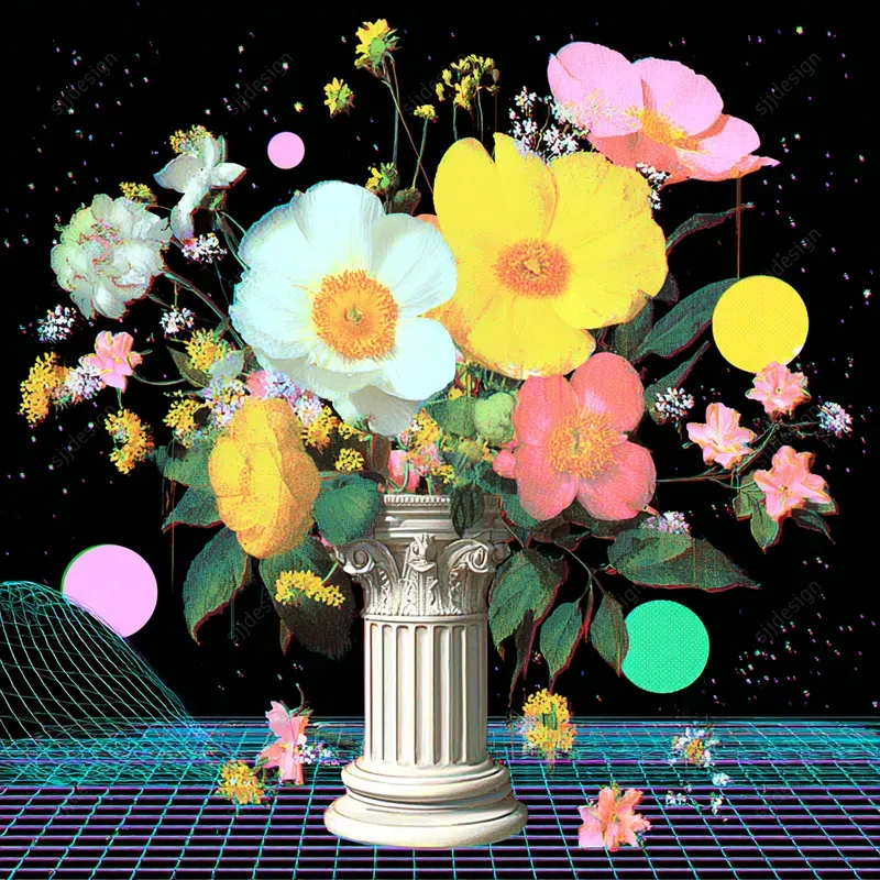Glitchy Neo Classical Art