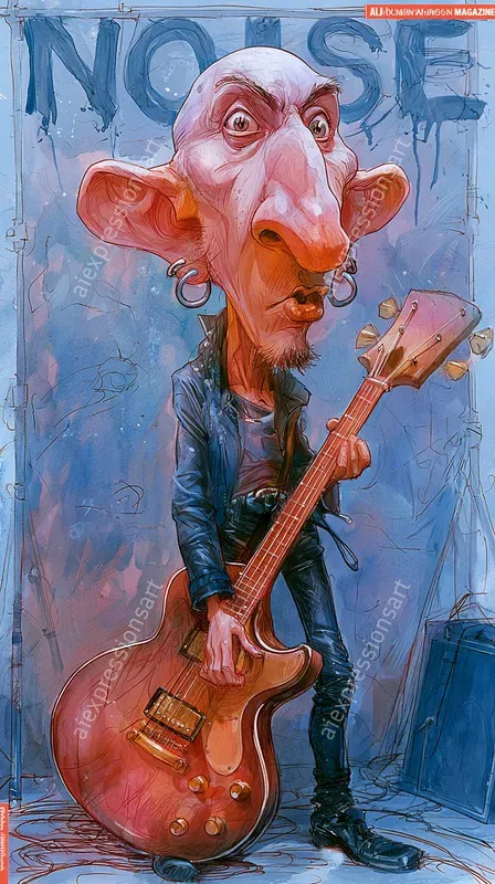 90s Grunge Caricature Comic Art