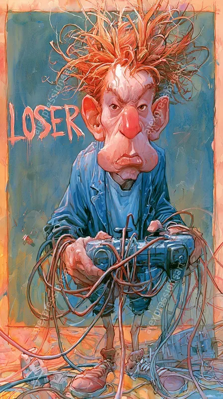 90s Grunge Caricature Comic Art