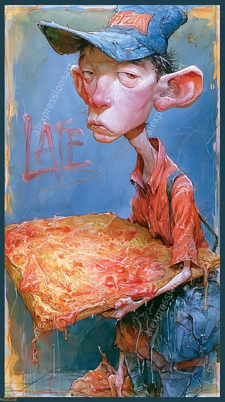 90s Grunge Caricature Comic Art