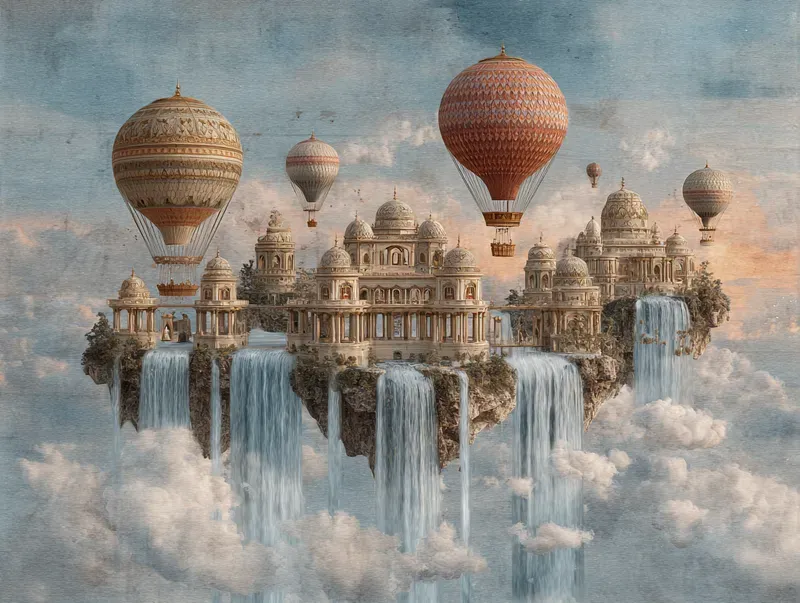 Fantasy Vintage Postcard Generator