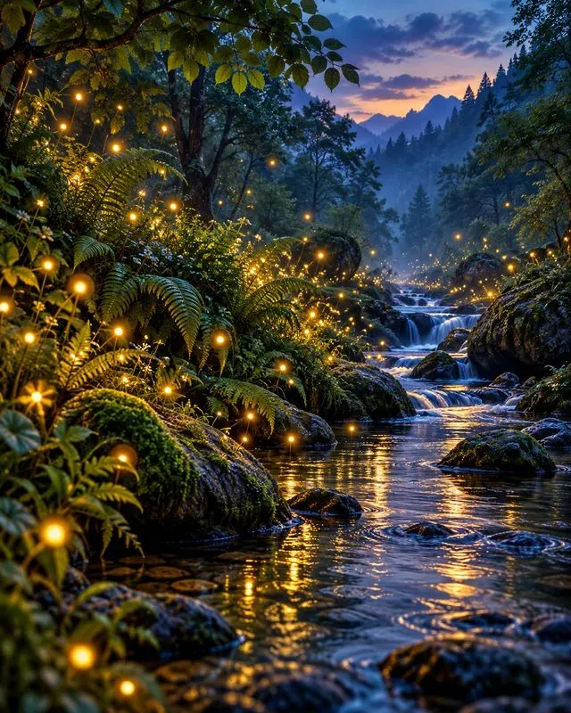 Dreamy Nature Scene Visuals