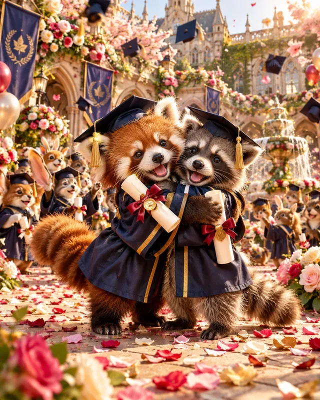 Hyperrealistic Baby Animal Graduations