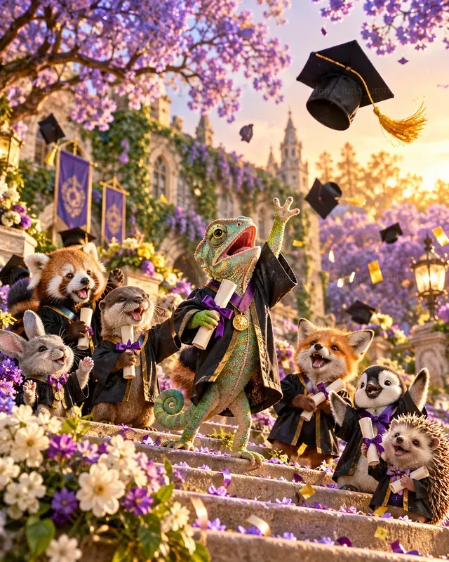 Hyperrealistic Baby Animal Graduations