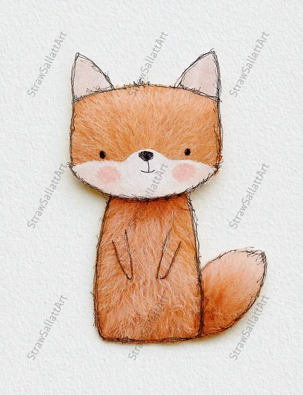 Whimsical Realistic Fur Animal Cliparts