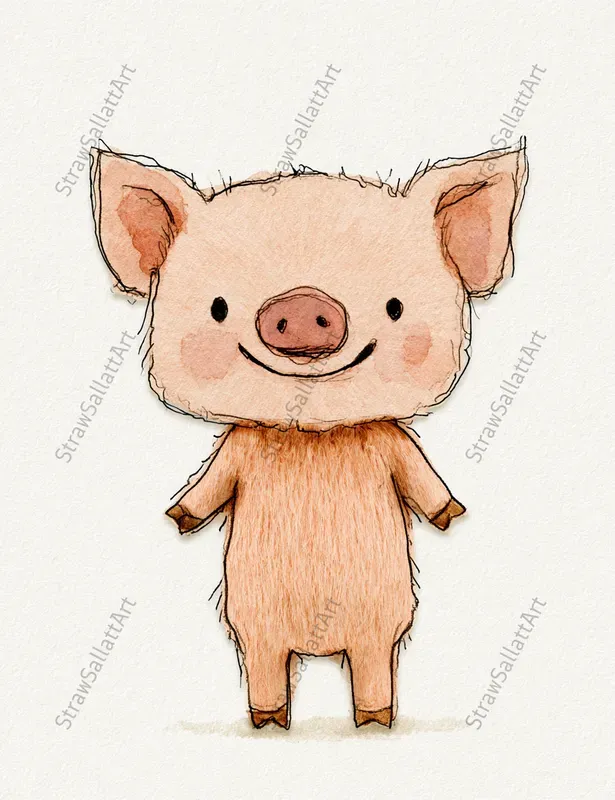Whimsical Realistic Fur Animal Cliparts