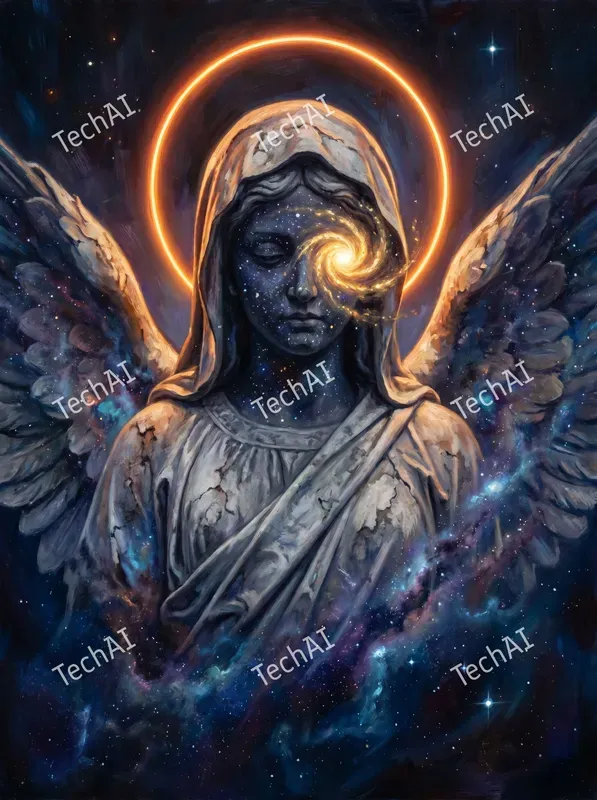 Cosmic Marble Galactic Art
