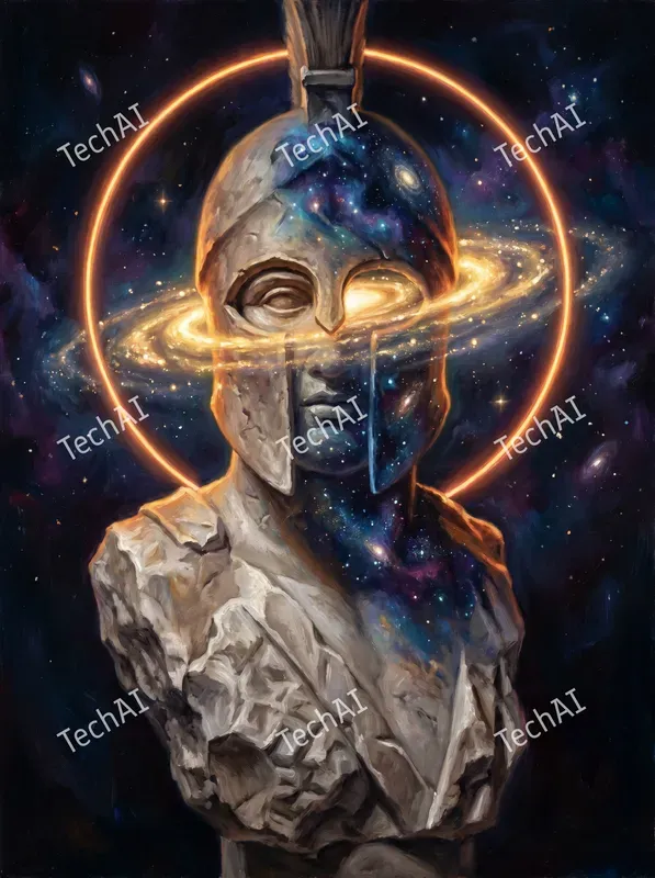 Cosmic Marble Galactic Art