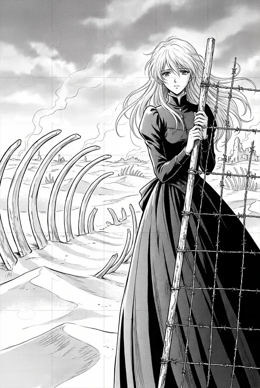 Neon Genesis Evangelion Style Manga Art