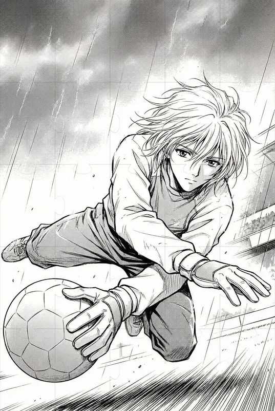 Neon Genesis Evangelion Style Manga Art