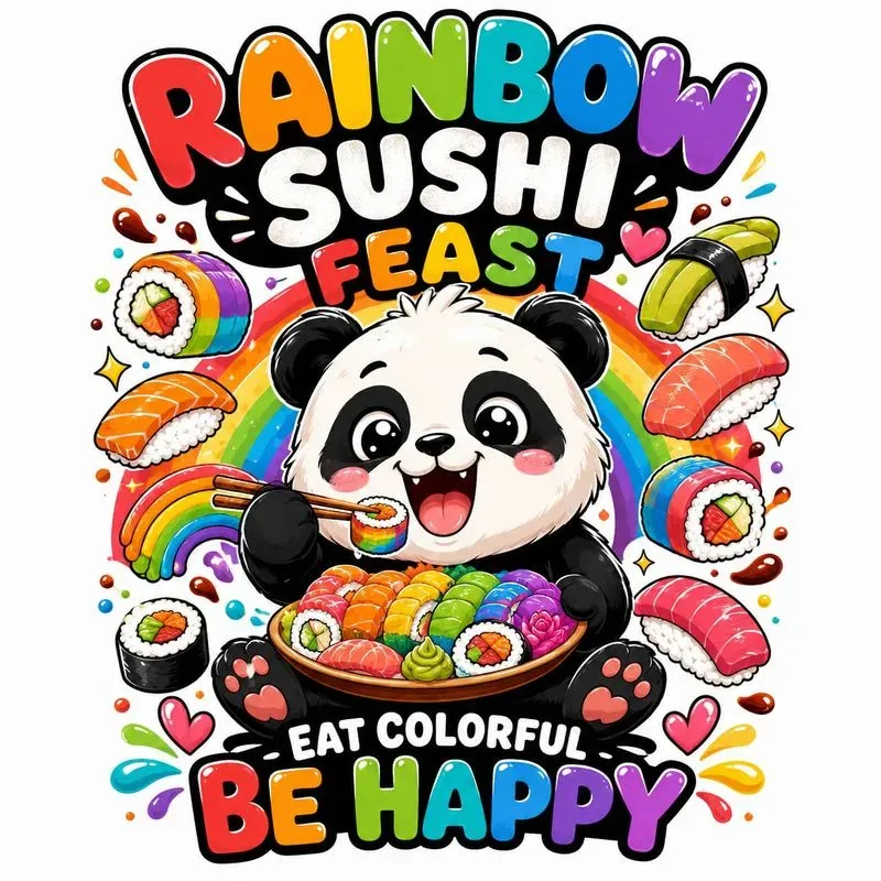 Cute Mascot Food Tshirt Designs